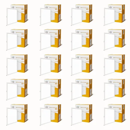 Image of wipro Garnet 6W Wave Cct Square Panel Downlighter for False Ceiling Pack20