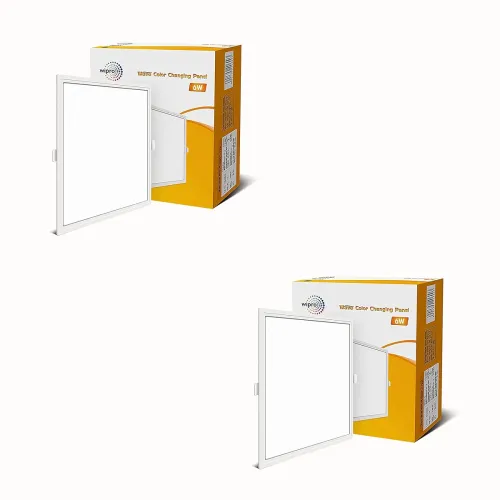 Image of wipro Garnet 6W Wave Square Panel 2Pcs