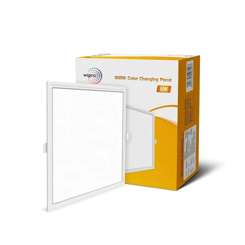 Image of Wipro Garnet 6W Wave CCT Square Panel Light
