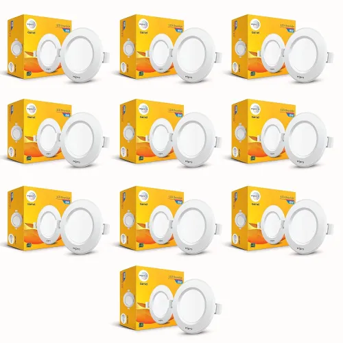 Image of Wipro Garnet 8W Round Downlight Junction Box Pack of 10