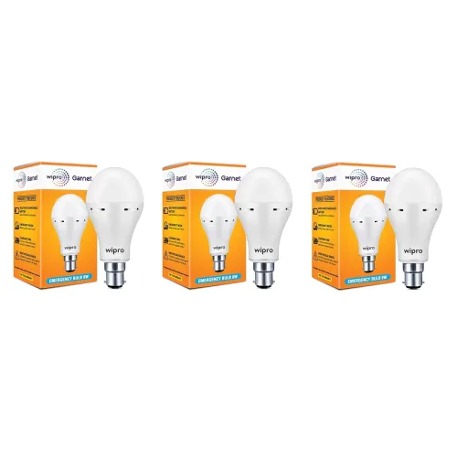 Image of Wipro Garnet 9W LED Emergency Bulb PO3