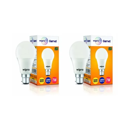 Image of Wipro Garnet LED Bulb 7W Pack of 2