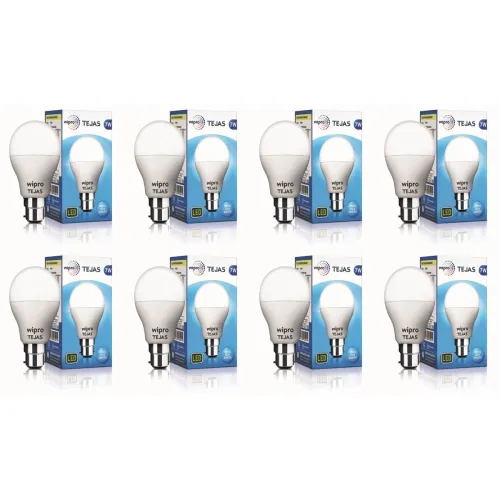 Image of wipro Tejas 7w LED Bulb Pack of 8