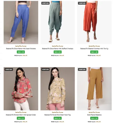 Image of Women Fashion Clothes Minimum 70% Discount