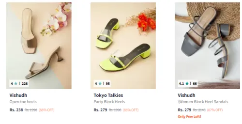 Image of Women Fashion Heels Staring @ ₹238