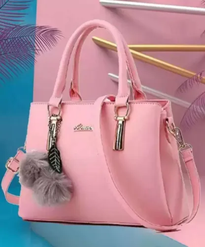 Image of Women Pink Hand-held Bag.