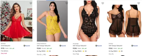 Image of Women's Babydoll: Minimum 70% Discount