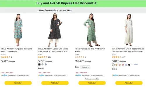 Image of Women's Kurta @ Starting ₹194