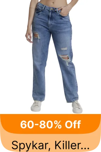 Image of Branded Women's Jeans And Trousers at minimum 60% Discount on Flipkart GOAT Sale