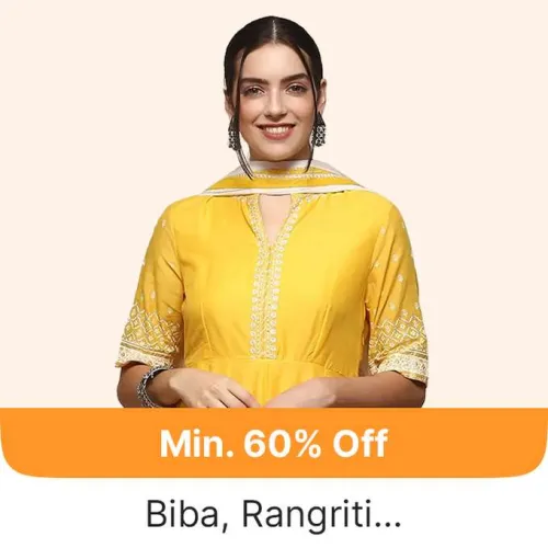 Image of Women's Kurta Set at Minimum 60% Off on Flipkart GOAT Sale