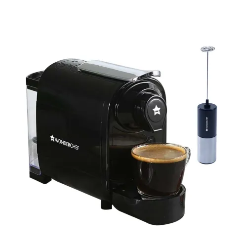 Image of Wonderchef Regalia Capsule Coffee Machine (with Frother, 1400W)