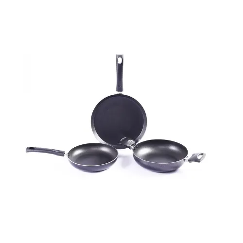 Image of Wonderchef Valencia 3-Piece Cookware Set (Kadhai, Fry Pan, Tawa) 