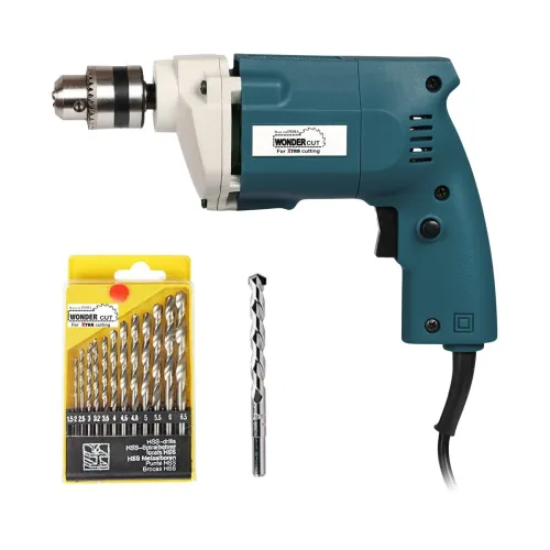 Image of WONDERCUT Wc-Ed-10-B-Cmb Drill Machine 10Mm Masonary Bit Combo, Blue