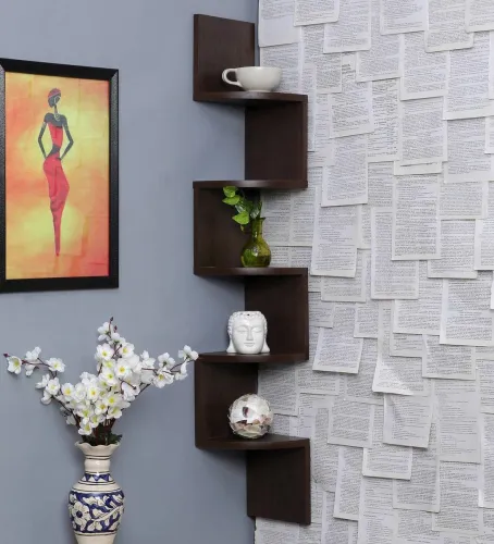 Image of Ruby Perl Engineered Wood Open Book Shelf