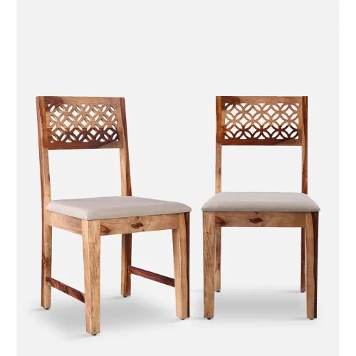 Image of Wooden Dining Chair Set of 2 for Home