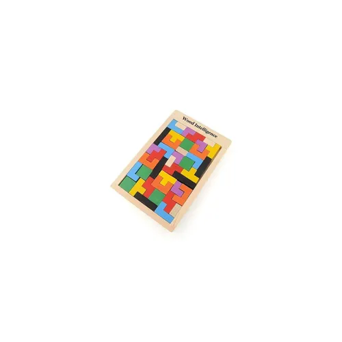 Image of Vibgyor Vibes™ Wooden Tetris Jigsaw Puzzle Toy