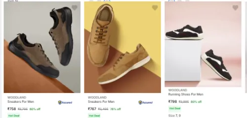 Image of Woodland shoes For Men Minimum 80% Discount