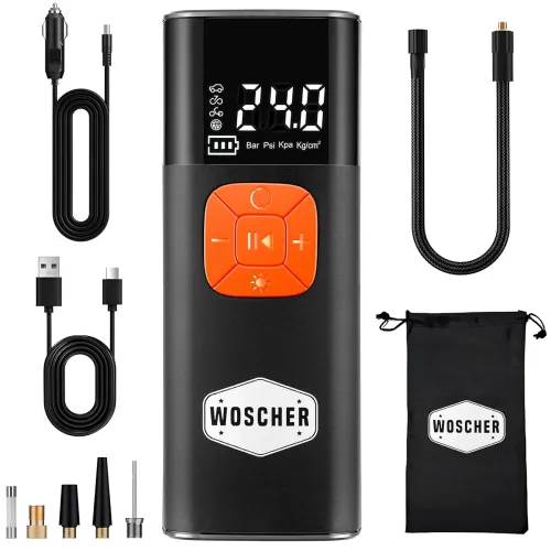 Image of Woscher i6 Dual-Power Corded & Cordless Tyre Inflator