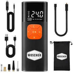 Woscher i6 Dual-Power Corded & Cordless Tyre Inflator
