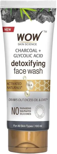 Image of WOW Activated Charcoal Face Wash 100ml