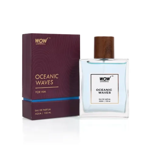 Image of WOW Skin Science Oceanic Waves Eau De Parfum | Long-Lasting Luxury Perfume for Him (100ml)