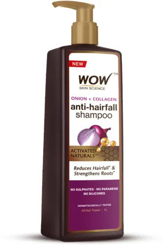 Image of WOW SKIN SCIENCE Onion & Collagen Anti-Hairfall Shampoo 1L