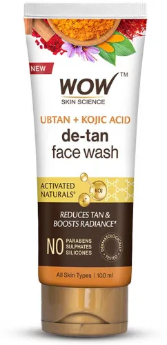 Image of WOW SKIN SCIENCE Ubtan For Oily Tan Removal Face Wash (100 ml)