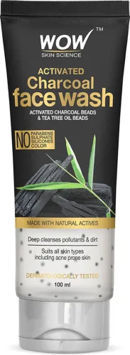 Image of WOW SKIN SCIENCE Activated Charcoal Face Wash (100 ml)