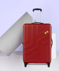 WROGNÂ Large Check-in Suitcase (75 cm) 4 Wheels - Maze - Red