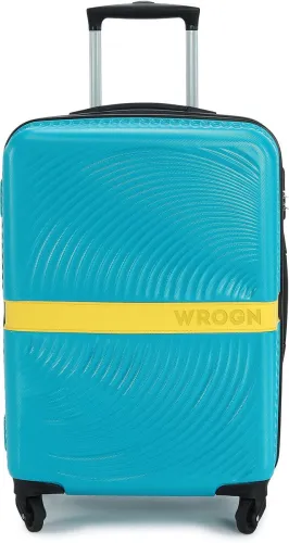 Image of WROGN Medium Check-in Suitcase (64 cm) 4 Wheels - Sprinto - Teal