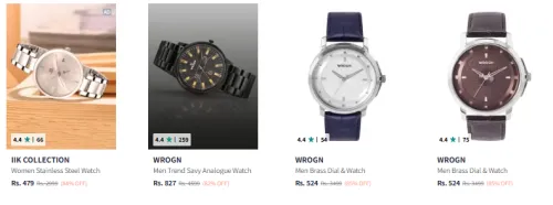 Image of WROGN Men Fashion Analog Watch Minimum 80% Discount
