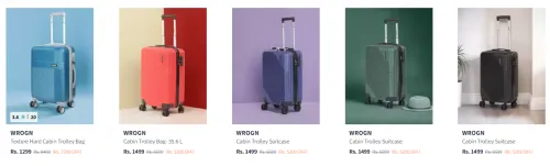 Image of WROGN Trolley Bag Starting @₹1299