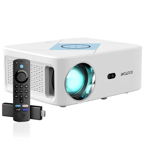 Image of WZATCO Alpha 3 Android Projector, 1080P Native, 770 ANSI, Dolby, HDMI ARC