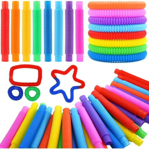 Image of Xianco Pop Pack of Tube Sensory Fidget Toy Po10