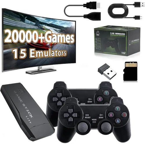 Image of XIVON Retro Game Stick Pro 64GB (20,000+ Games, 2 Wireless Pads)