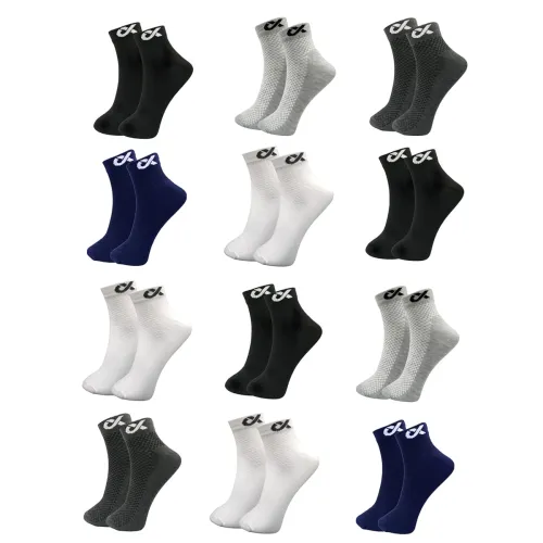 Image of XJARVIS CUBA/LYON Cotton Ankle Socks, Pack of 12