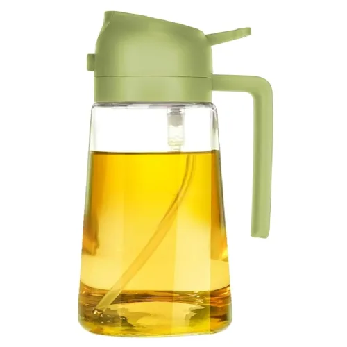 Image of XL Kitchen Oil Sprayer for Cooking, 500ml Glass Oil Dispenser Bottle