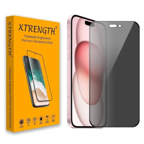 Image of XTRENGTH Tempered Glass Screen Protector (iPhone 15) 4.5 stars