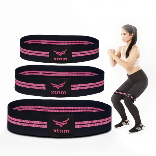 Image of XTRIM Resistance Bands with Portable Mesh Carry Bag po3