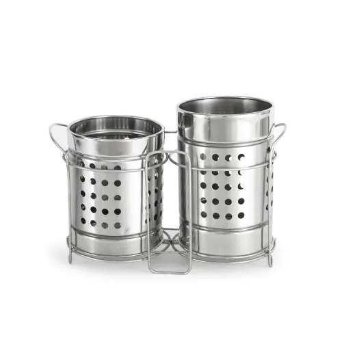Image of XYNO Stainless Steel Spoon Holder Set of 2 