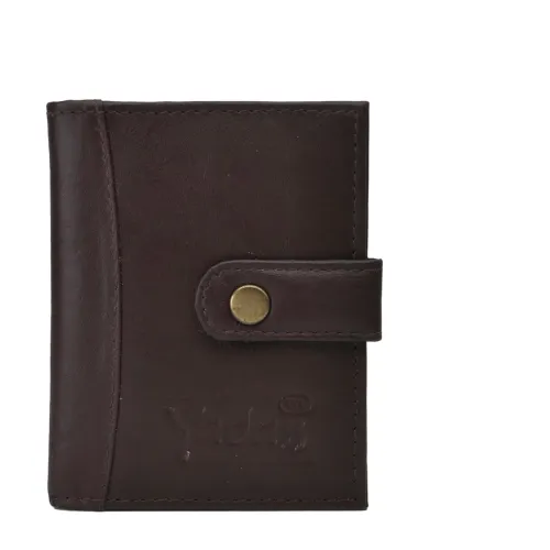 Image of YADASS 6 Slots Leather Credit Card Holder Wallet