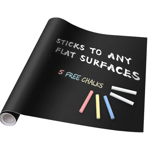 Image of YAJNAS Blackboard Sticker 45x200 CM with 5 Chalks