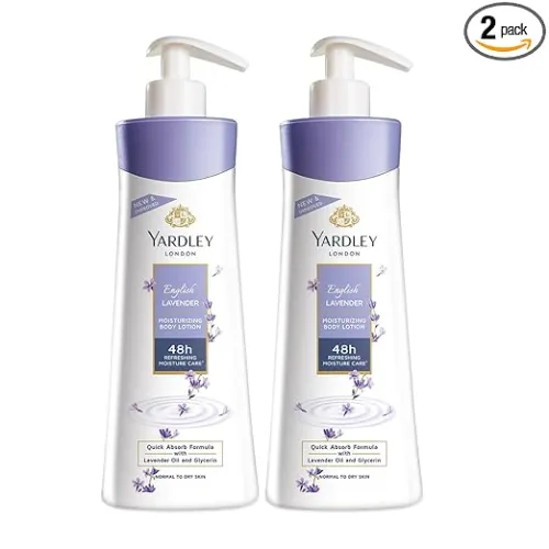 Image of Yardley London English Lavender Moisturizing Body Lotion | 350+50ml (Pack of2)