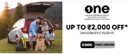 Image of Yatra Coupon : Up to ₹2000 Off on One Card EMI Transcations