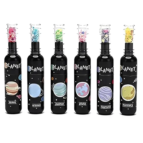 Image of YBN Space Theme Bottle Shape Highlighters Set Of 6