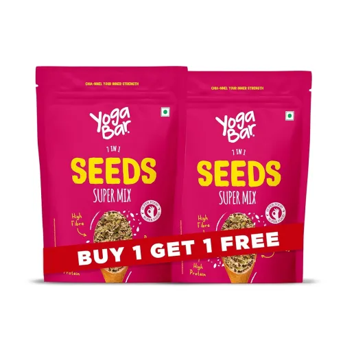 Image of Yogabar 7-in-1 Seeds Super Mix, High Fibre & Protein, Buy 1 Get 1 Free