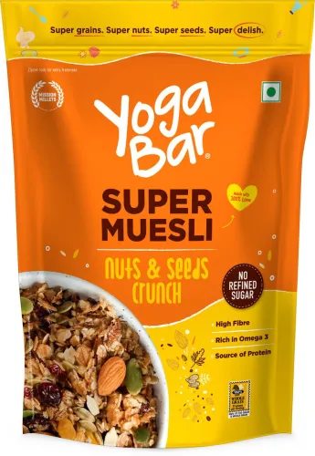 Image of Yogabar by Yogabar Nut and seeds Muesli, Wholegrain (700 g)