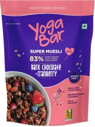 Yogabar Dark Chocolate & Cranberry Muesli 450 Gm