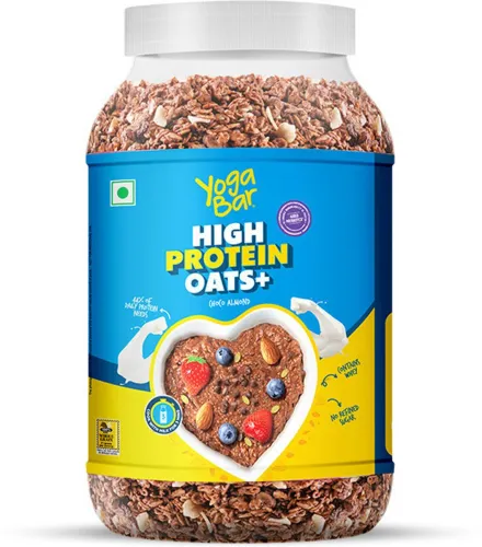 Image of Yogabar High Protein Oats 1kg Jar Choco Almond|