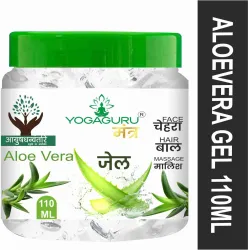 YOGAGURU MANTR Aloe Vera Gel For Face & Hair Care (110 ml)